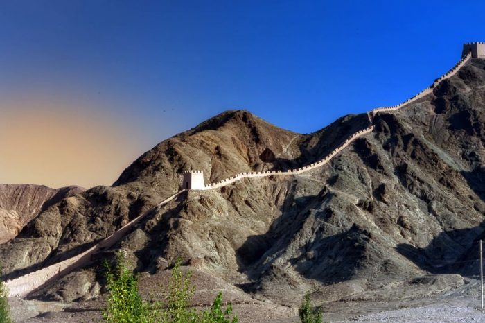 Jiayuguan. Pass and Great Wall